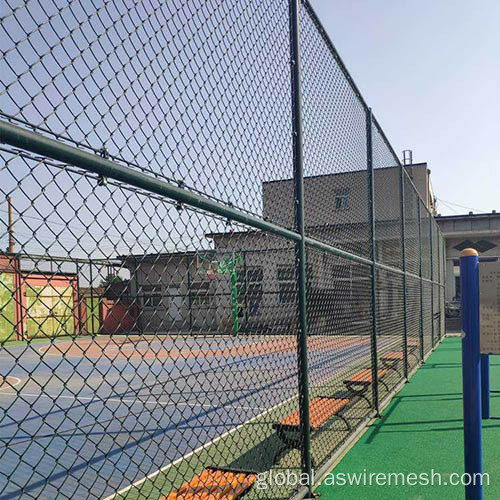 Chain Wire Fencing galvanized diamond fence cyclone wire mesh Factory